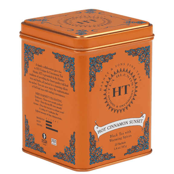 (4 Pack) Harney and Sons - Tea - Hot Cinnamon Spice 20 Count