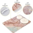 thumbnail image 4 of FREEAMG Gold Pink Marble Texture Dish Drying Mat for Kitchen Counter,Super Quick Absorbent Composite Sponge Dish Drying Pad,Heat Resistant Non-Slip Rack Tableware Mat, 18x24 Inch, 4 of 7