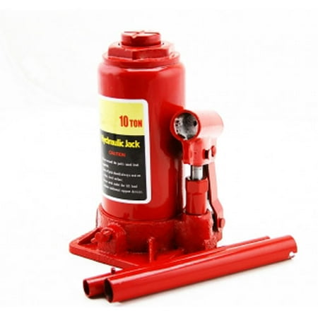 Portable 10 Ton Hydraulic Bottle Car Jacks Automotive Tool 15" Lift Height