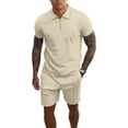 thumbnail image 1 of Conjuntos De Short Para Hombre, Trajes Casuales De Verano, 1 of 6