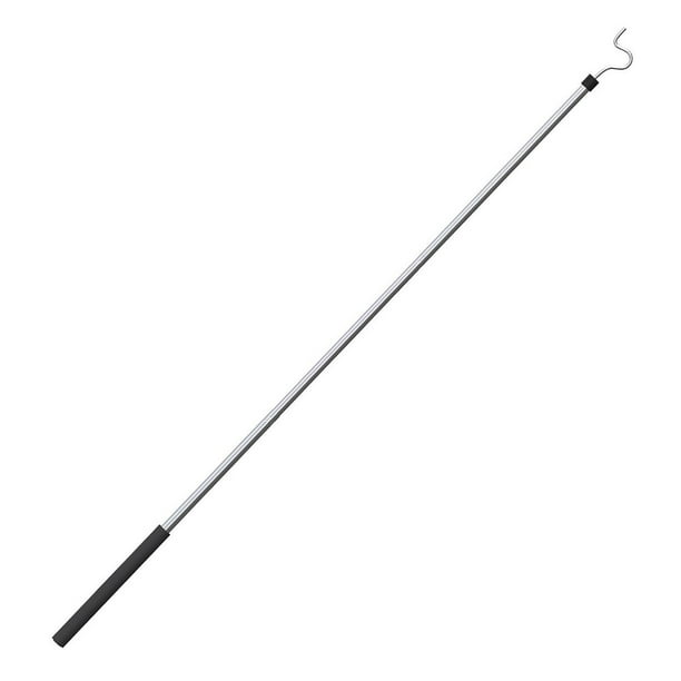 Perchero con ganchos, barra para colgar ropa ajustable de acero inoxidable, barra para ropa, barra con gancho