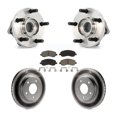 thumbnail image 1 of Transit Auto Front Hub Bearing Assembly Coated Disc Brake Rotors and Ceramic Pads Kit for Car 2009 Dodge Caliber R T SXT SE with 276mm Diameter Rotor KBB-121411, 1 of 11