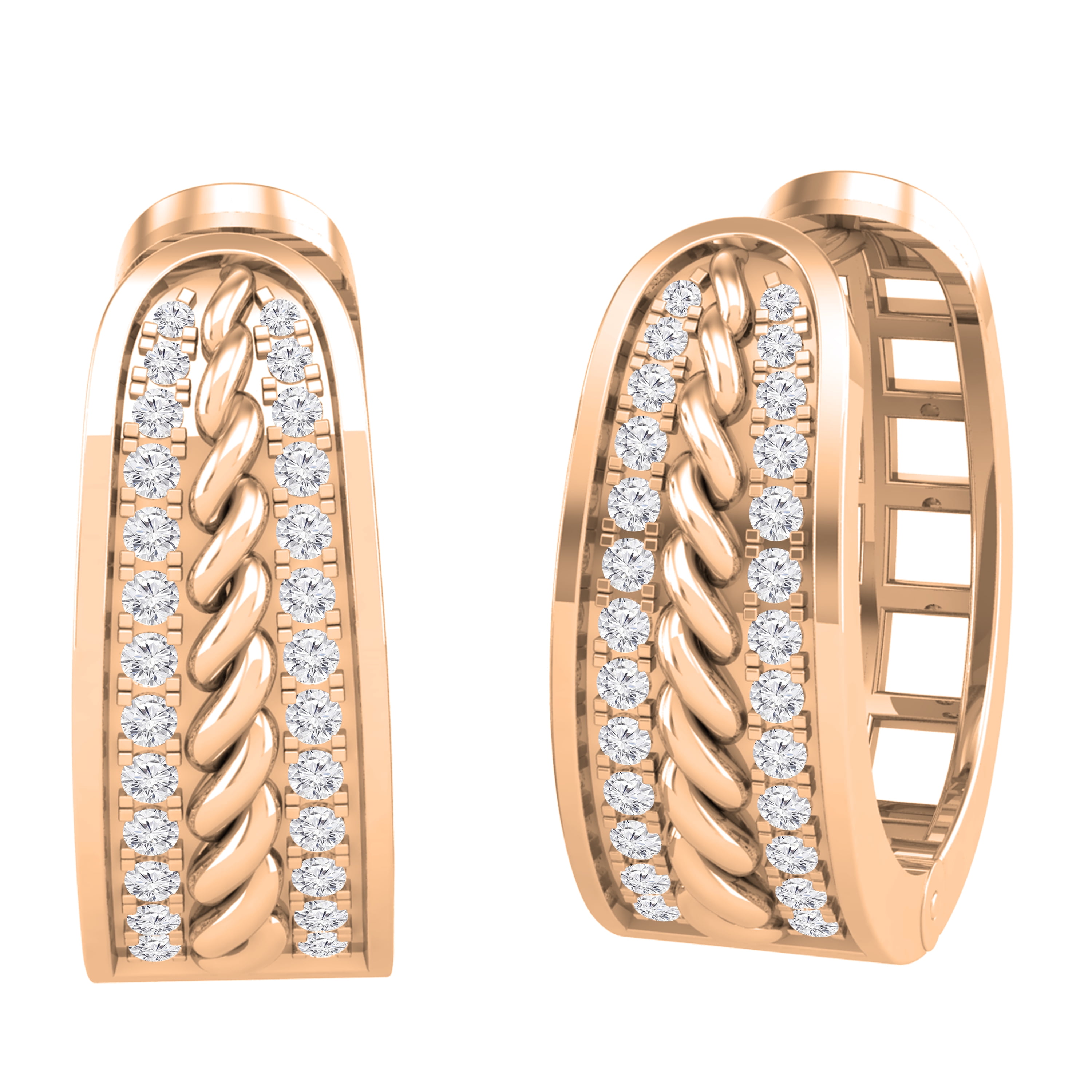 Details about   14K Yellow Gold Finish 2.00 Ct Round Cut D/VVS1 Diamond Hoop/Huggie Earrings 