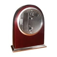 thumbnail image 3 of Monogram Online Arch Wood Desk Clock, Silver Bezel, 3 of 3