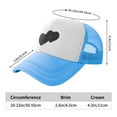 thumbnail image 6 of PAYOHTO Kids Bright Colorful Stars Black Baseball Hat Back Adjustable Mesh Breathable Hats Sky Blue Trucker Cap Outdoor Fishing Sun Caps for Boys or Girls ages 4-10, 6 of 9