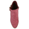 thumbnail image 3 of Journee Womens Vally Inside Zip Stacked Heel Booties, Widths Available, 3 of 10