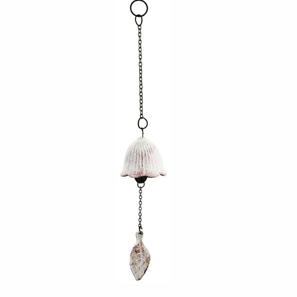 Campana De Viento Antigua En Forma De Hoja, Carillón De Viento Japonés, Carillón De Viento Colgante, Decoración Colgante, Sonido Claro, Carillón De Viento Japonés De Hierro Fundido Guardurnaity HA027253-02