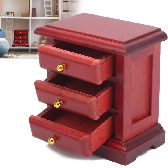 Dollhouse Bedside Table, Dolls House Furniture, for Doll House Toy