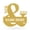 Gold, variant on RealSteel Personalized Metal Mr & Mrs Monogram (Black, 20" x 20")