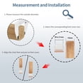 thumbnail image 6 of Flyshop 8PCS Rectangle Chair Leg Caps with Felt Pads Chair Leg Floor Protectors for Hardwood Floor Prevent Scratches Reduce Noise, Transparent Protective Caps, Length 32 to 41mm Width 22 to 30mm, 6 of 6