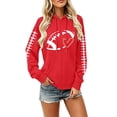 thumbnail image 6 of Football Shirts for Women Rugby Shirt Women Graphic Hoodie Oversized Hoodies for Women Long Sleeve V Neck Tops for Women Cute Hoodies Fall Sweaters for Women Summer Hoodies for Women, 6 of 7