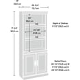 thumbnail image 5 of 71-inch High 3-Shelf Wooden Bookcase with Storage Drawer in Cherry Finish, 5 of 5