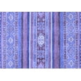thumbnail image 1 of Ahgly Company Indoor Rectangle Abstract Blue Modern Area Rugs, 4' x 6', 1 of 4