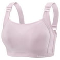 thumbnail image 1 of DPTALR Women's Solid Color Steel Ring Oversized Gathering Underwear Daily Bra, 1 of 3