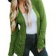 thumbnail image 4 of Sonducket Blusa con botones a presión para mujer, cárdigan con cuello en V abierto en la parte delantera, ropa informal, Tops Prendas para la parte del cuerpo Pasto verde M Sonducket AP003582-12, 4 of 6