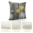 thumbnail image 4 of Nawypu  Yellow White Dandelion Throw Pillow Covers Vintage Flower Gray Wood Board Square Pillow Cases Set of  for Decorative Cushion Bed Couch Sofa Yellow Grey, 4 of 5
