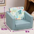 thumbnail image 4 of Delsit Kids Couch for Toddlers - 2 in 1 Convertible Foam Armchair to Lounger, Comfy Flip Out Lounge Chair, Sofa for Children, Made in Europe, 4 of 4