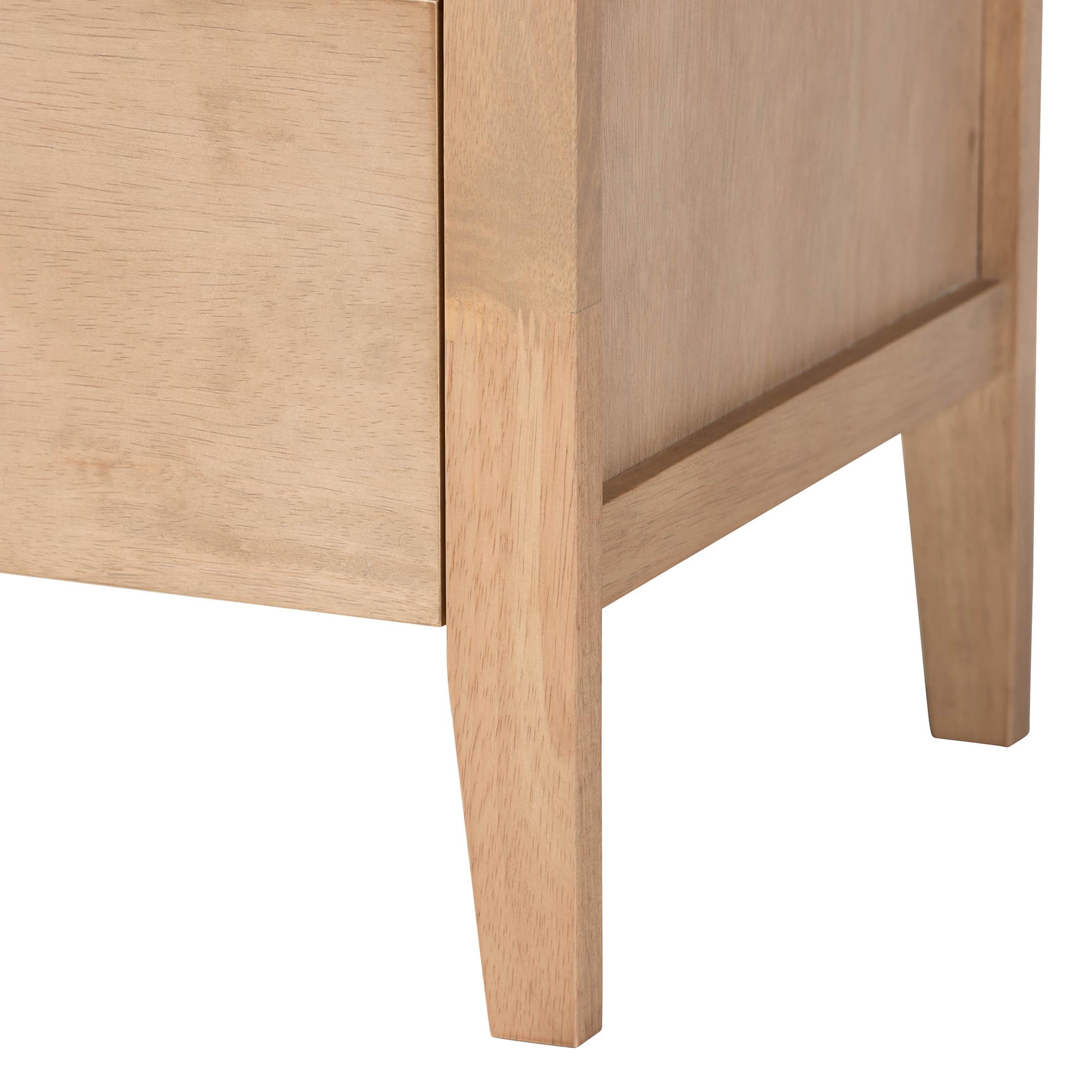 Baxton Studio Lara Modern Bedroom Set, 3-Piece, Twin, Oak Brown