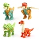 thumbnail image 1 of Juguete de construcción de dinosaurios de plástico, 4 juegos, juguete de dinosaurio desmontable, modelo de dinosaurio, 1 of 8