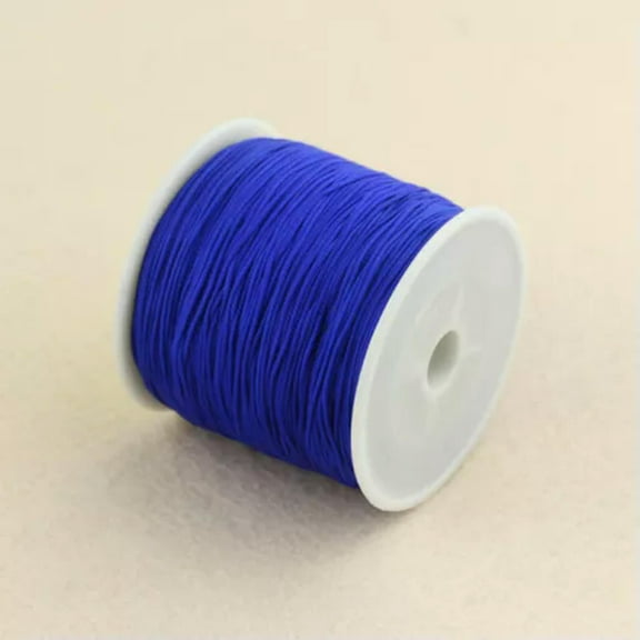 U8MO 45m/roll Chinese knot Macrame Jewelry DIY Cord Rattail Thread String Jade Line-Blue