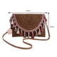 thumbnail image 2 of Bolso cruzado de mujer con borlas Bolso tejido de paja informal de verano para ir de compras (café) Tmvgtek Para Estrenar, 2 of 8