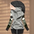 thumbnail image 4 of Moda mujer Casual impreso manga larga con capucha prendas de vestir Patchwork suelta camiseta otoño blusa Tops Pompotops qwe16146, 4 of 6