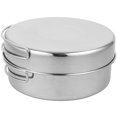thumbnail image 1 of OUNONA 1Set Camping Cookware Set Stainless Steel Portable Pot Pan for Outdoor Use, 1 of 6