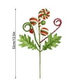 thumbnail image 3 of Ramas de caramelo brillantes para decorar el árbol de Navidad | Ramo de flores artificiales de Nochebuena para arreglos florales navideños y decoración de interiores, 3 of 9