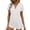 White, variant on JSKUMAR Women's Pajamas Set 2 Piece Button Up Short Sleeve Ruffle Sleepwear Soft Breathable Lounge Shorts Set (Coffee,L)