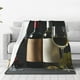 thumbnail image 1 of Balery Two Bottles Of Red And White Wine Manta de Felpa Suave y Acogedora – Cobija de Franela Aterciopelada para Cama, Lavable y Cálida para Sofá, Mascotas, Transpirable-60"x50", 1 of 7