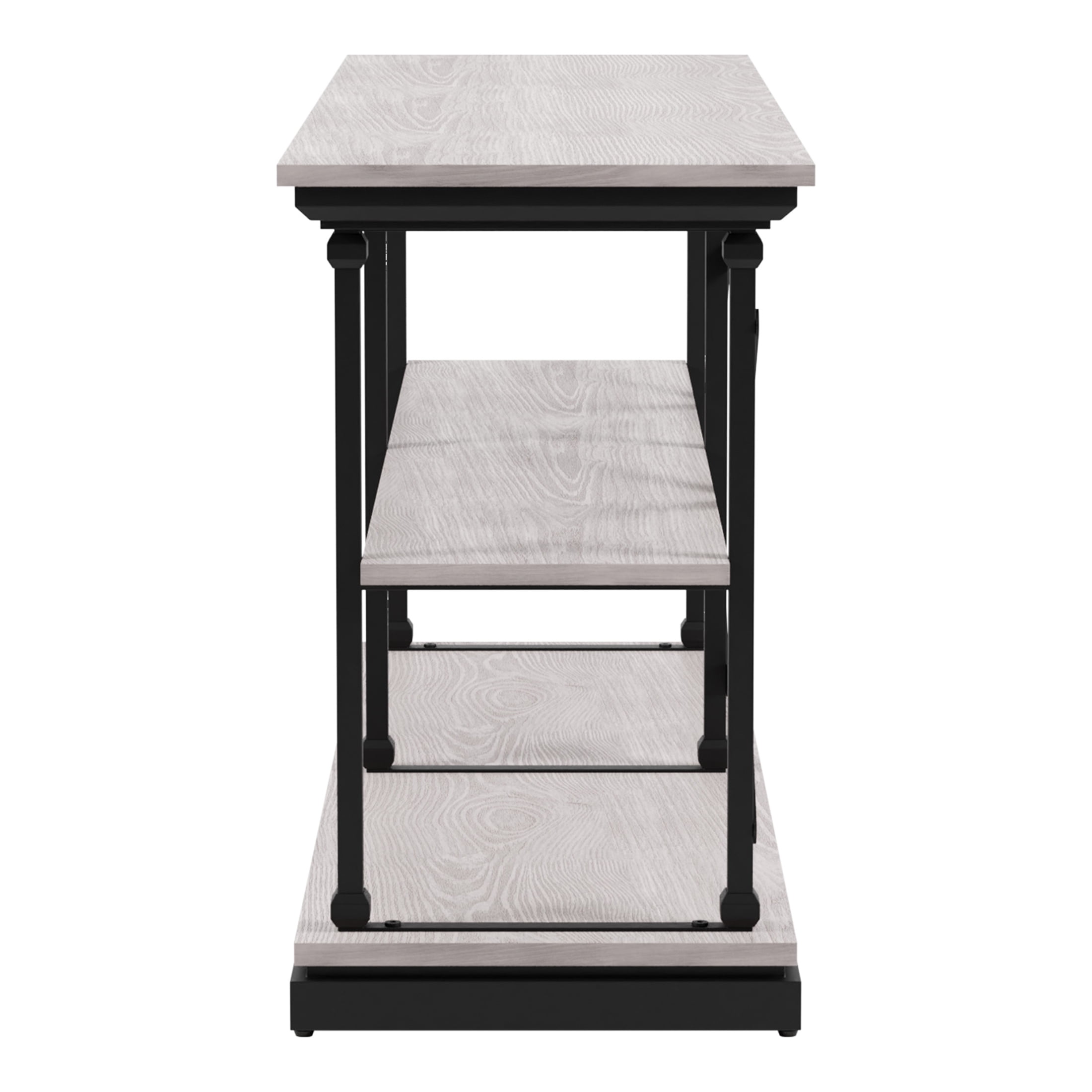 Furniture of America Laem 2-Shelf Console Table, Antique White