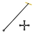 thumbnail image 4 of Llave para medidor de agua, resistente, multifuncional, de 4 vías, herramienta de plomería para jardín, herramienta para cortar el agua de grifos y Telescópico amarillo, 4 of 8