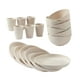 thumbnail image 1 of Billuyoard Niños Y Cuencos Ligeros Camping Plástico Y Platos De Camping Para Niños De Plástico Platos De Plástico Cuencos Juegos De Plástico Mostrada Beige, 1 of 4