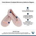 thumbnail image 5 of Isotoner  Sculpted Microterry Ballerina Slippers (Women), 5 of 5