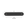 thumbnail image 3 of GlideRite 4-3/4" Rounded Backplate 3-3/4" 96mm Center-Center, Matte Black, 3 of 3