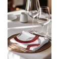 thumbnail image 6 of Red Grey Cloth Napkins Set of 6 Reusable Dinner Napkins, Geometric Circle Modern Abstract Simple Art Cocktail Napkin Washable Table Napkins for Wedding/Holiday Party/Baby Shower 20"x20", 6 of 7