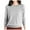 Light Gray, variant on Women'S Casual Loose Fit Knitted Pullover Sweater Low Cut Round Neck Lightweight Top For Fall Winter Women'S Pullover Sweater M
