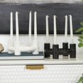 thumbnail image 2 of CosmoLiving by Cosmopolitan 8 Candle Black Ceramic Geometric Circle Candle Holder, Set of 2, 2 of 13
