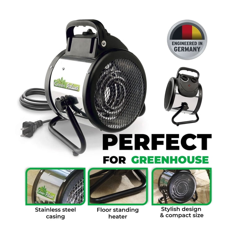 Bio Green PAL 2.0/US Palma Basic Greenhouse Space Heater, 120 Sq Ft, 1500  Watts - Walmart.com