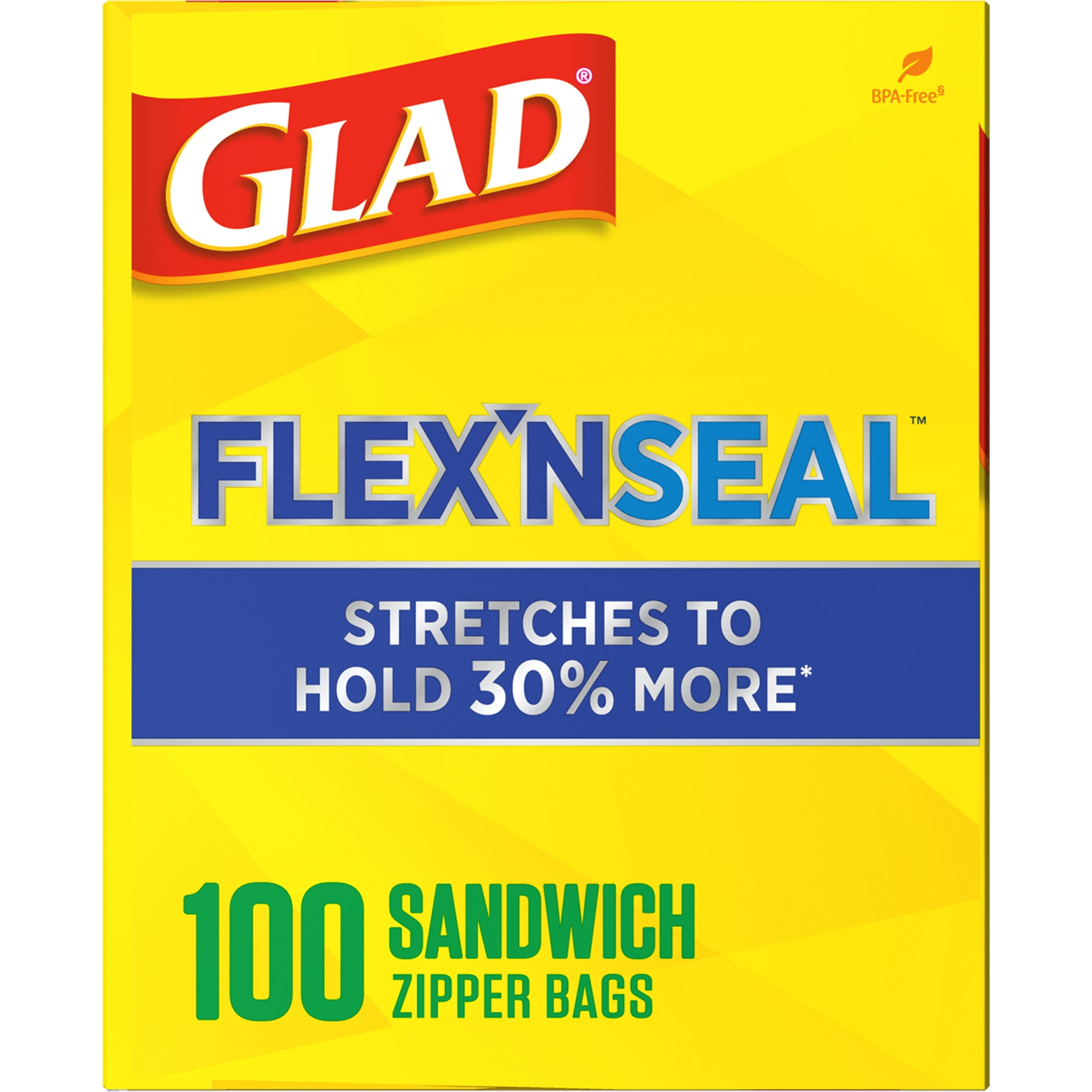 glad flex n seal sandwich bags