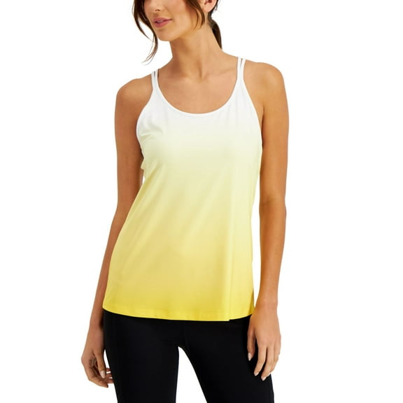 Ideology Womens Activewear Sunset Strappy Tank Top;Medium
