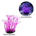 thumbnail image 5 of Unique Bargains Purple Aquarium Simulation Coral Sunflower Silicone Fluorescent Fish Tank Landscape Decoration 2"x4", 5 of 7