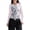Pink, variant on Elippeo Women Long Sleeve T-Shirts Floral Print Ribbed V-Neck Shirts Spring Casual Slim Fit Tops Streetwear