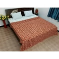 thumbnail image 4 of A And E Textiles House Kantha Bedcover Bedding Quilt Hand Block Floral Design Handblock Floral Print Kantha Throw Quilt Light Weight Block Print Quilted, 4 of 4