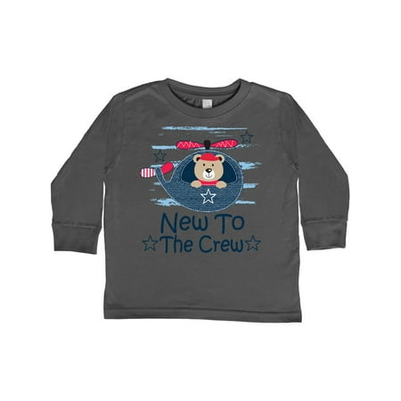 

Inktastic New to the Crew Baby Boy Gift Toddler Boy Girl Long Sleeve T-Shirt