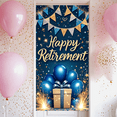 thumbnail image 5 of Decorative Design Retirement Banner Celebration Theme Gold Stars Party Decoration for Retirement Party Indoor Celebration Outdoor Party, 5 of 7