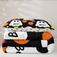 thumbnail image 5 of Feelyou Cute Ghost Boo Twin Comforter Sets, Watercolor Polka Dot Bedding Set, Black White, Halloween Reversible, 2-Piece, 1 Comforter and 2 Pillowcases, 5 of 7