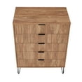 thumbnail image 4 of DUMBO 5-Drawer Tall Dresser from Engineered Wood in Golden Brown, 4 of 4