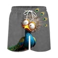 thumbnail image 2 of Ceisia Men's Funny Animal Print Beach Shorts Novelty Drawstring Swim Trunks with Hidden Pocket Quick Dry Summer Bottoms Gifts for Father, 2 of 3