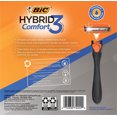 thumbnail image 3 of BIC Holiday Gift Set, Hybrid Comfort 3 Razors for Men, 2 Handles and 20 Razor Refills, 3 of 7